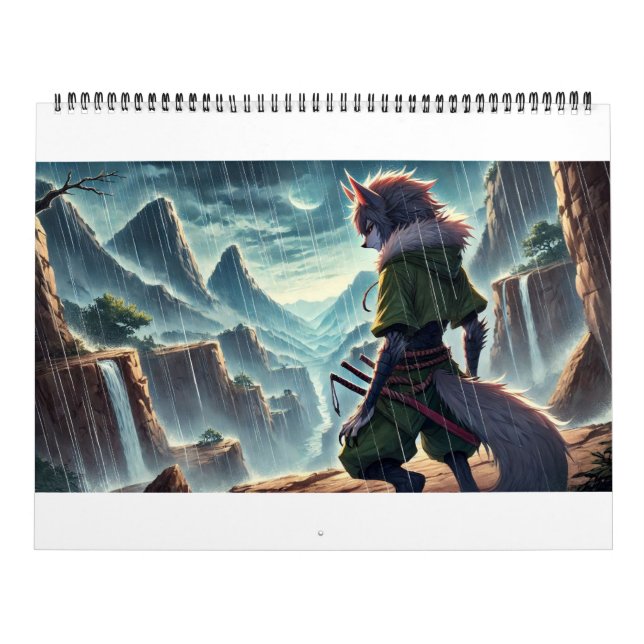 Calendrier Dragons, Griffons, Vampires et Loups (Protection)