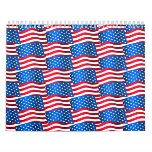 Calendrier Drapeau américain