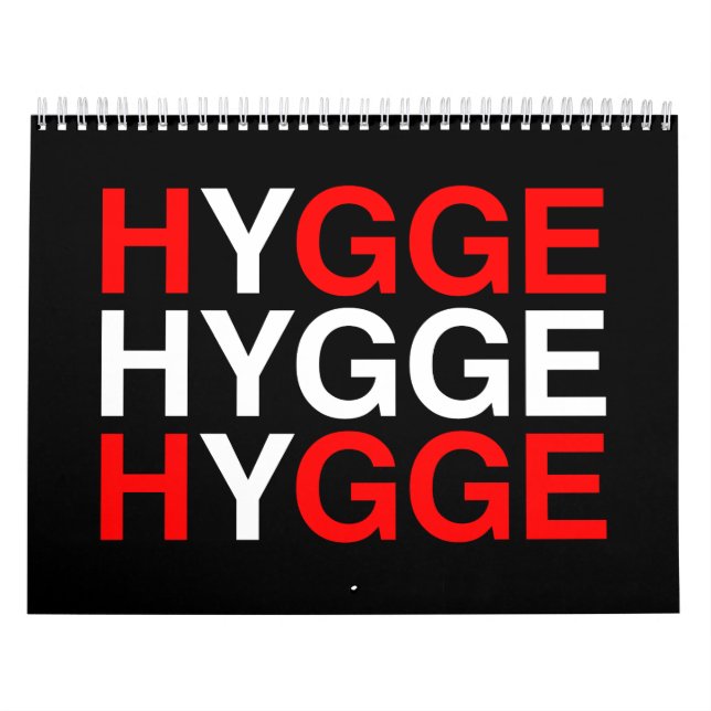 Calendrier Drapeau danois HYGGE (Protection)