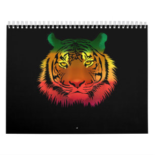 Calendrier Drapeau du tigre de Jamaïque Cool