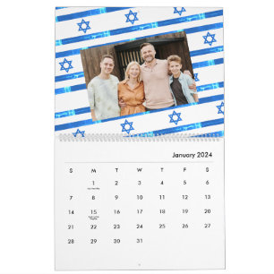 Calendrier Drapeau Israël ל ו ח ש נ 2026 Juif américain ה 202