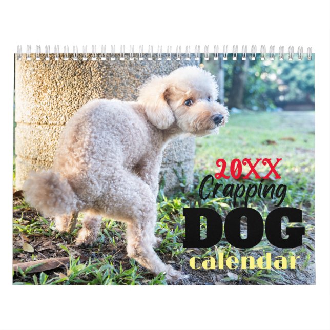 Calendrier Drôle Chien Qui Crappe Des Cadeaux (Protection)