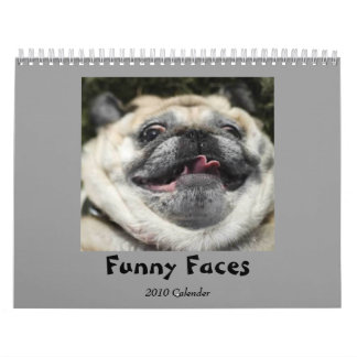 Calendrier drôle de visages