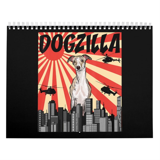 Calendrier Drôle japonais Dogzilla Whippet (Protection)