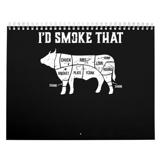 Calendrier Drôle Vache Barbecue Pit Master Cadeau (Protection)