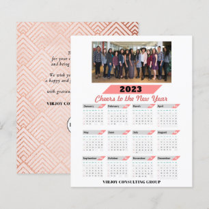 Calendrier du budget 2023 Carte photo d'entreprise