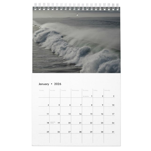 Calendrier du comté de San Luis_obispo 2016 (Jan 2026)