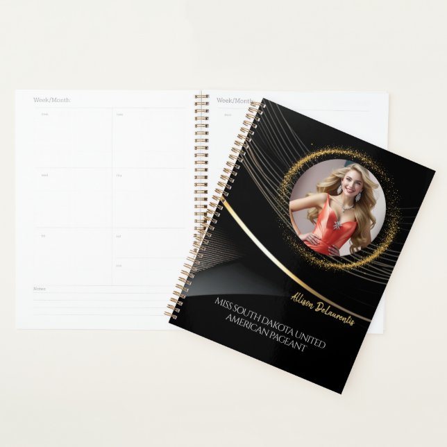 Calendrier du concours personnalisé Gold Dust (Devant avec enveloppe)