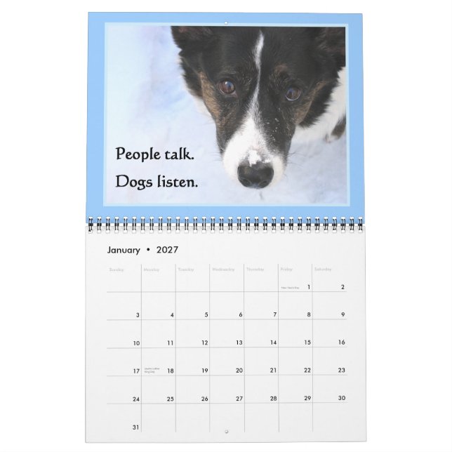Calendrier du corgi 2015 de cardigan (Jan 2027)