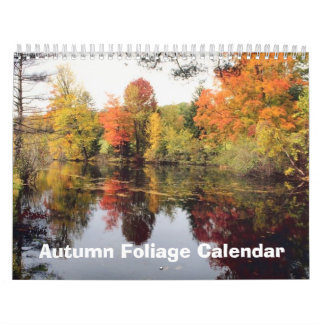 Calendrier du feuillage 2017 d'automne de chute