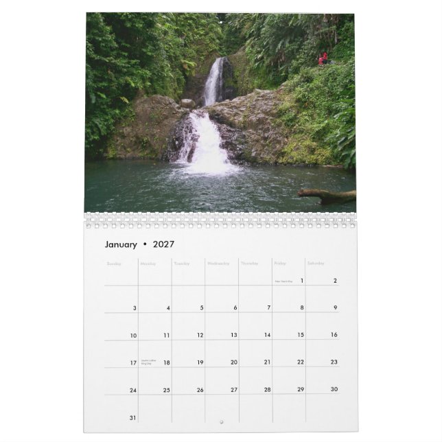 Calendrier du Grenada (Jan 2027)