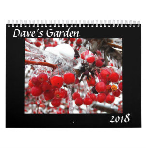 Calendrier du jardin 2018 de Dave