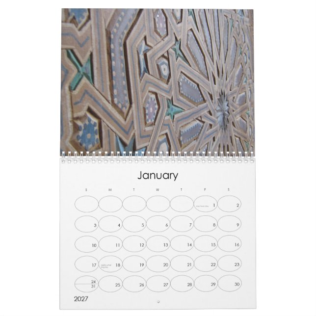 Calendrier du Maroc 2012 (Jan 2027)