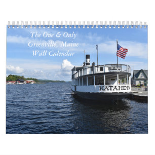 Calendrier du mur de Greenville unique et unique