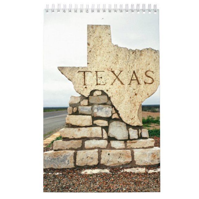 Calendrier du mur de la collection d'états du Texa (Protection)