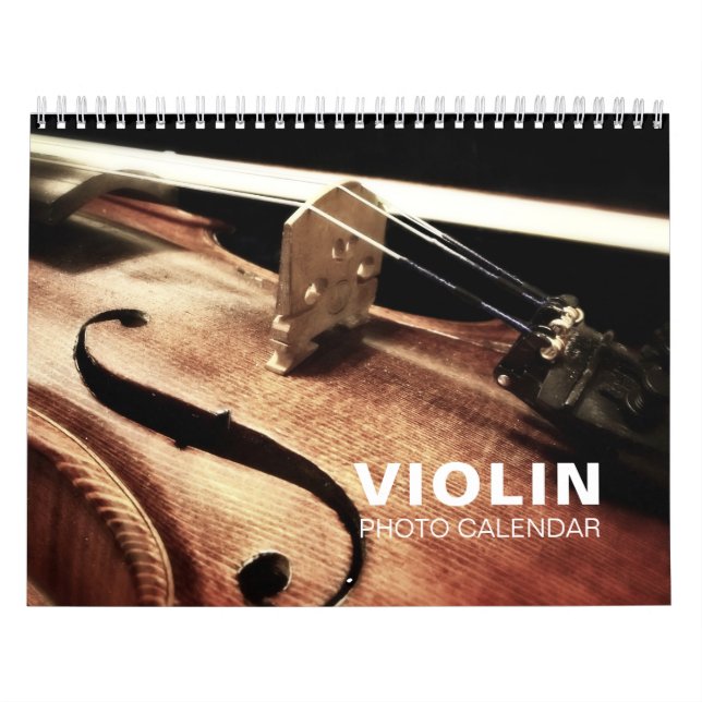 Calendrier du mur de photos de violon (Protection)