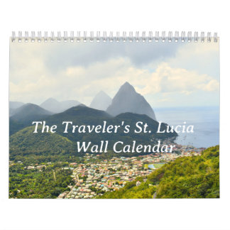 Calendrier du mur de Sainte-Lucie pour les voyageu