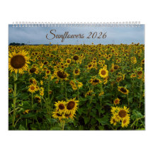 Calendrier du mur de tournesol 2026