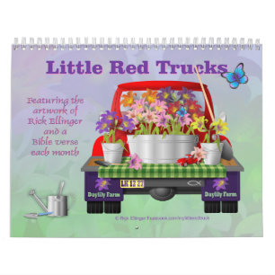Calendrier du mur du petit camion rouge