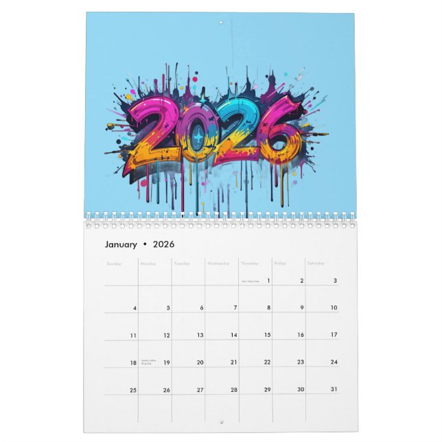 Calendrier du Nouvel An 2026 - Parfait cadeau de v (Jan 2026)
