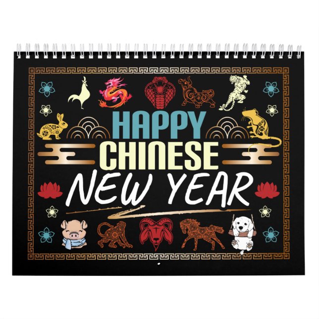 Calendrier du Nouvel An Chinois 2024 - Zodiac Anim (Protection)