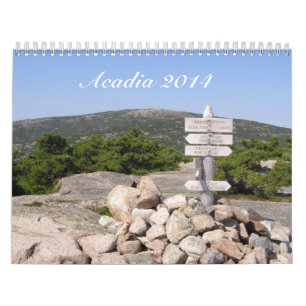 Calendrier du parc national 2014 d'Acadia