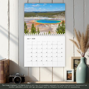Calendrier du parc national Yellowstone 2025