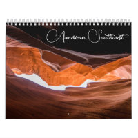 Calendrier du paysage du sud-ouest américain