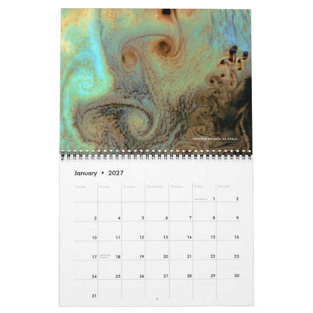 Calendrier du pinceau de Dieu 2015 (Jan 2027)