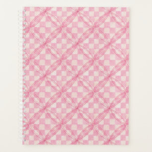 Calendrier du planificateur PINK CHECK QUILT 8.5x1