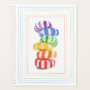 Calendrier du planificateur RAINBOW CANDY 8.5x11