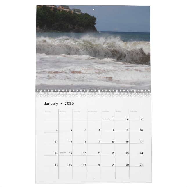Calendrier du St Lucia (Jan 2026)