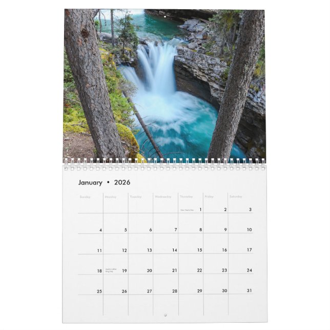 Calendrier Eau du monde entier (Jan 2026)