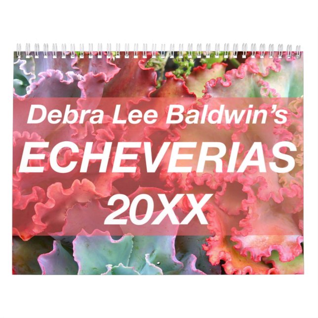 Calendrier Echeverias 20XX par Debra Lee Baldwin (Protection)