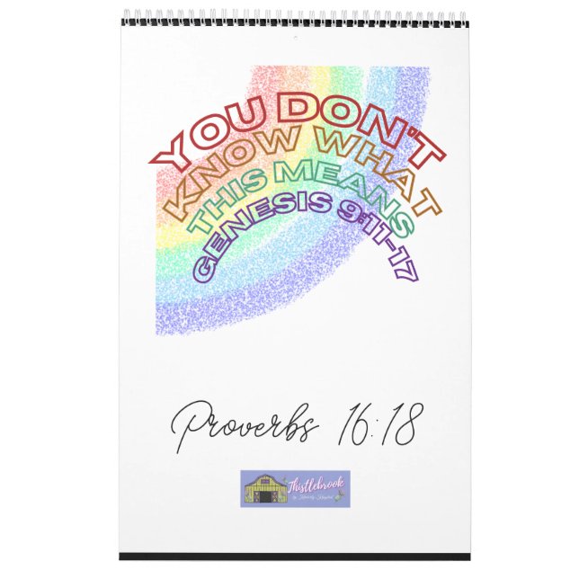 Calendrier écriture puissante (Dos)