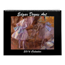 Calendrier Edgar Degas Art 2016