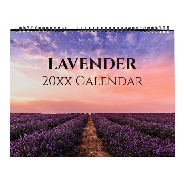 Calendrier Éditable Lovely Lavender (Protection)
