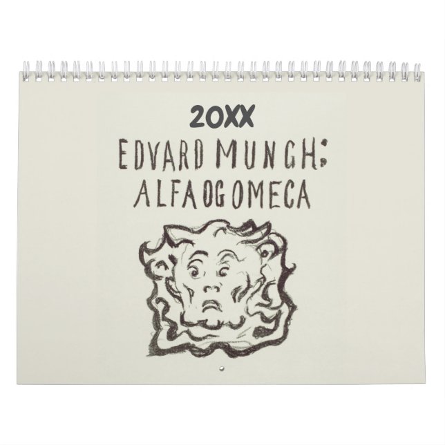 Calendrier Edvard Munch Sombre Déprimé (Protection)