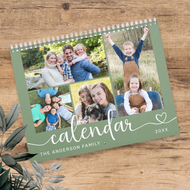 Calendrier Elegant Modern Family Photos 2026 (Créateur téléchargé)