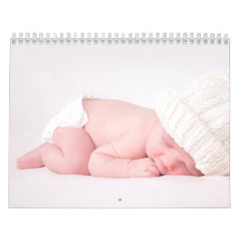 Calendrier Elegant Photo Baby Birth Announcement 2026