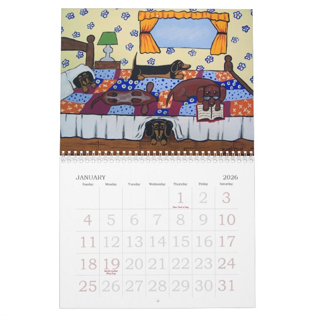 Calendrier Ellison Art Calander 2024 (Jan 2026)
