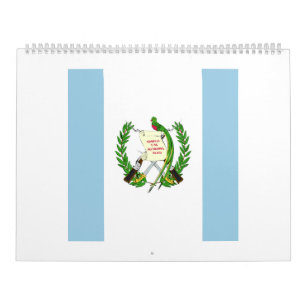 Calendrier Emblème du drapeau du Guatemala