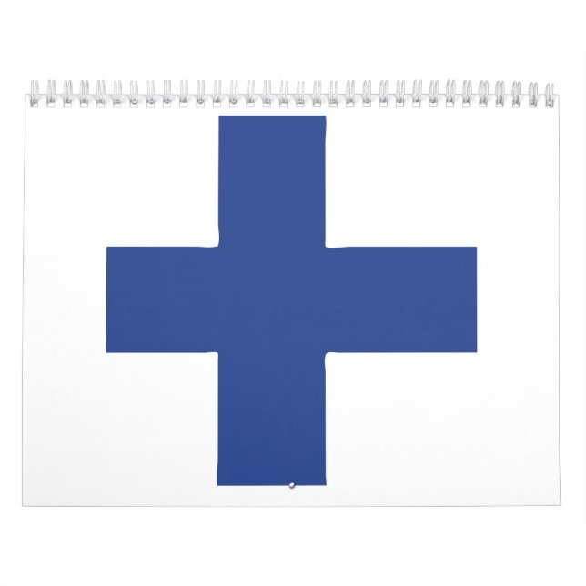Calendrier Emblème du drapeau finlandais (Protection)