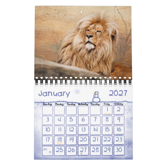 Calendrier Enfants - 2015 - Vie sauvage (Jan 2027)