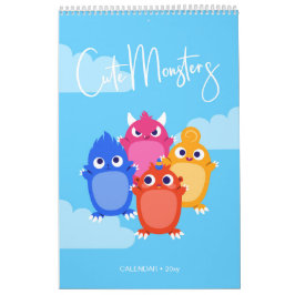 Calendrier Enfants Monstres mignons