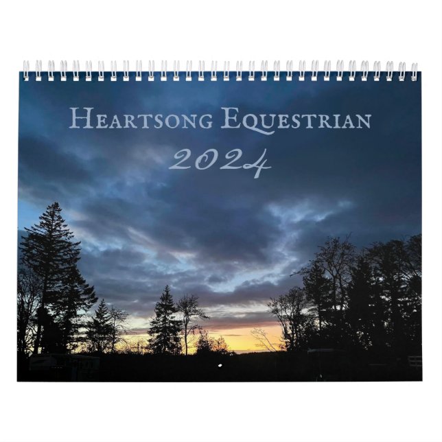 Calendrier équestre de Heartsong 2024 (Protection)
