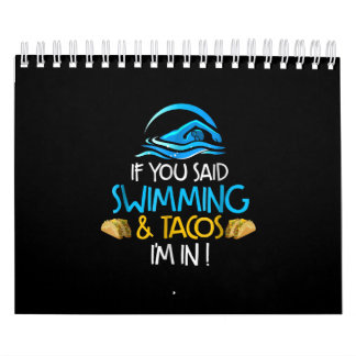 Calendrier Équipe De Natation De Taco Lover Funny Hommes Femm