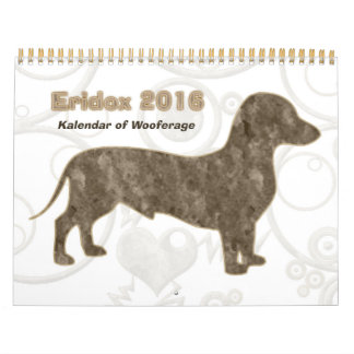 Calendrier Eridox 2016 Dachshund