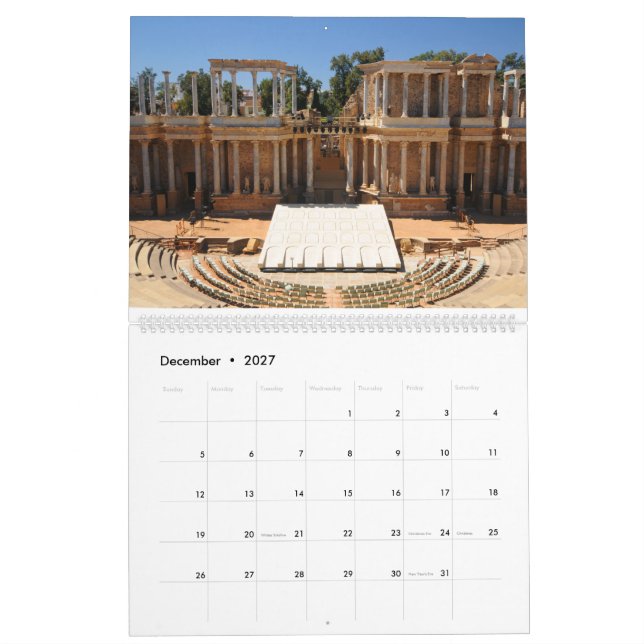 Calendrier Espagne réelle (Dec 2027)