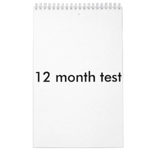 Calendrier essai de 12 mois